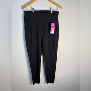 Nwts POP Fit Jet Black double pocket leggings 2XL